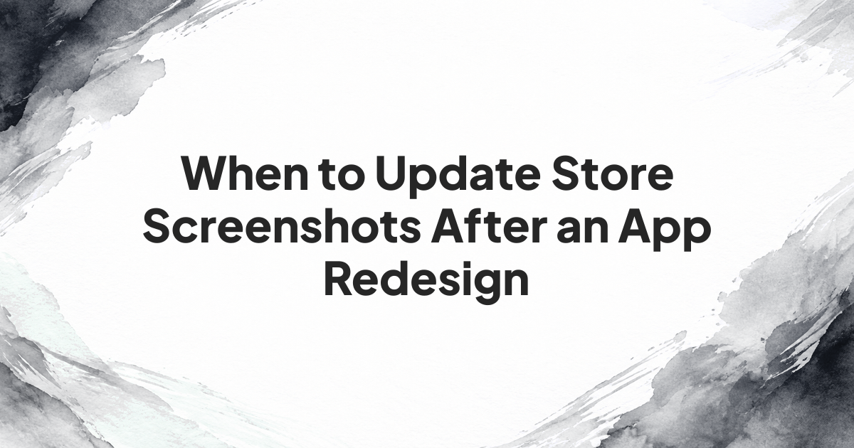Store screenshot audit comparing an outdated transaction screen with a redesigned app screen