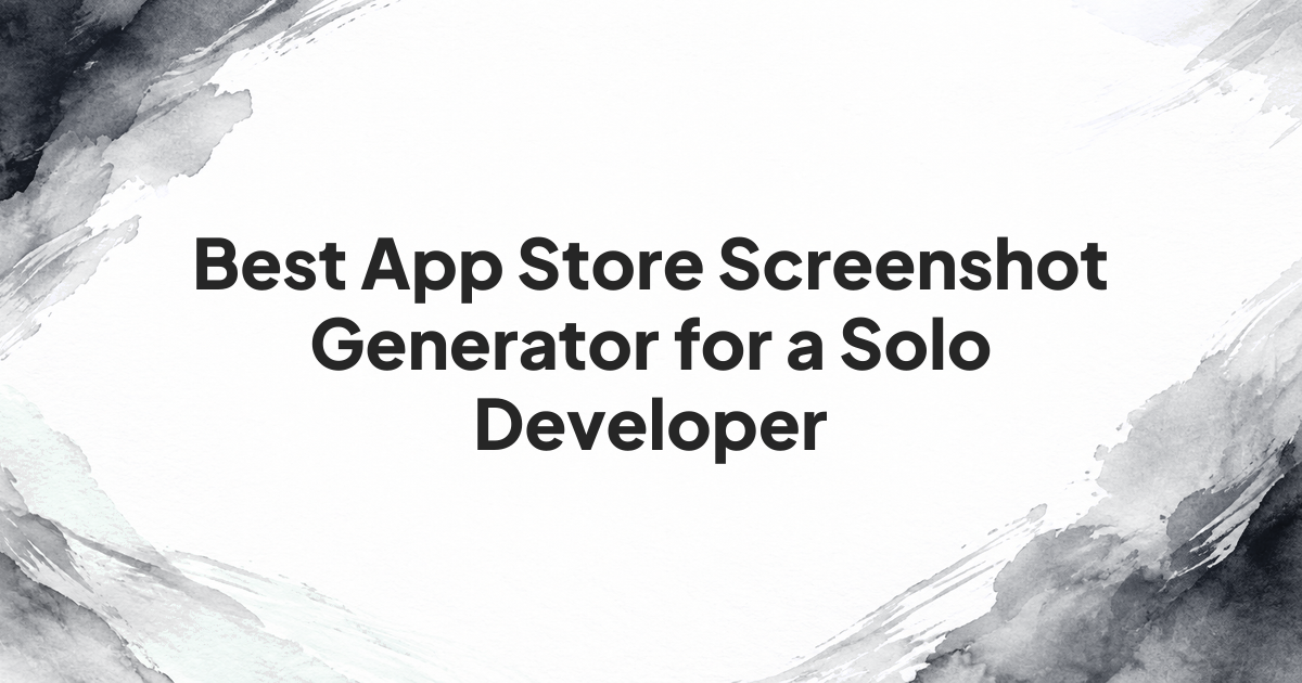 Three screenshot-production workflows compared for a solo app developer