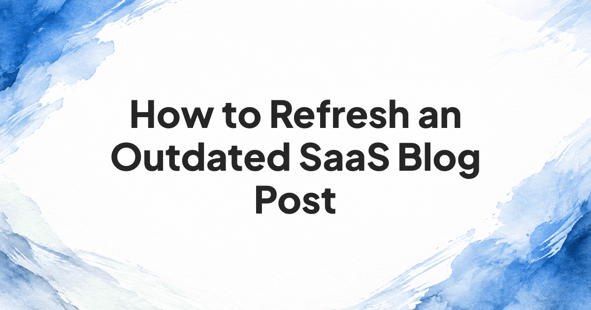 Editorial review of an outdated SaaS article and its revised answer