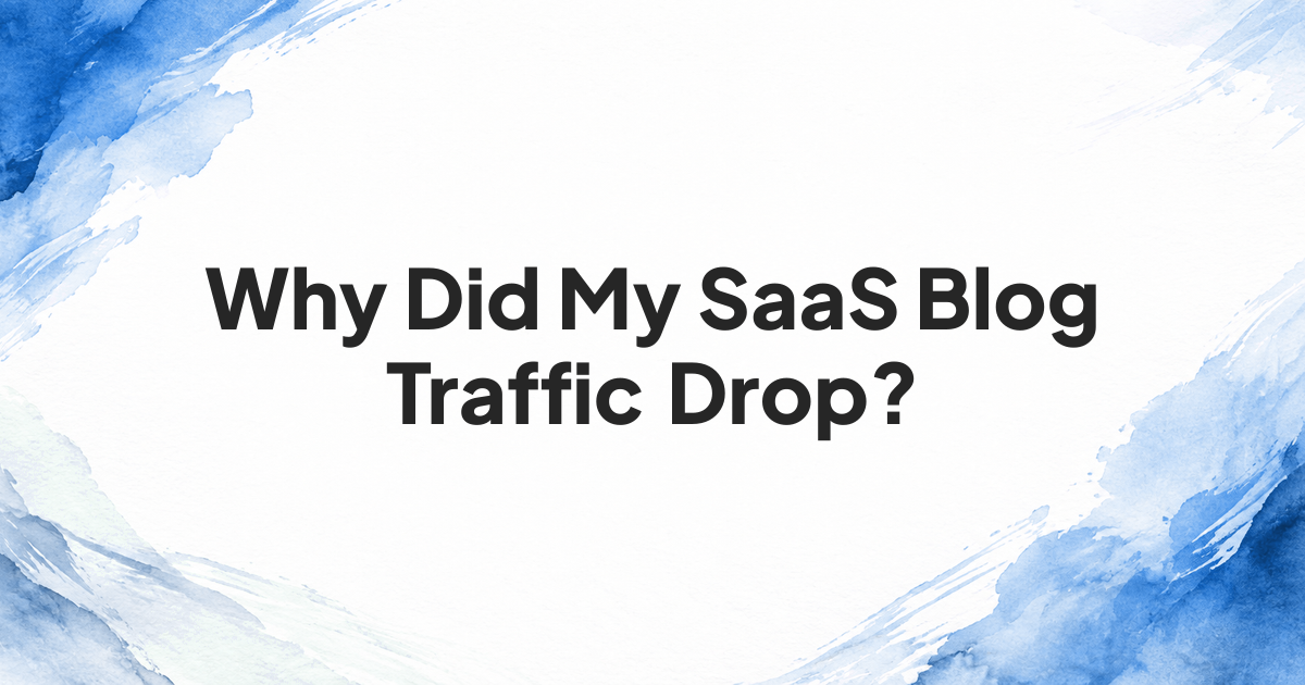 Branded cover showing a split between search visibility and recorded blog visitors