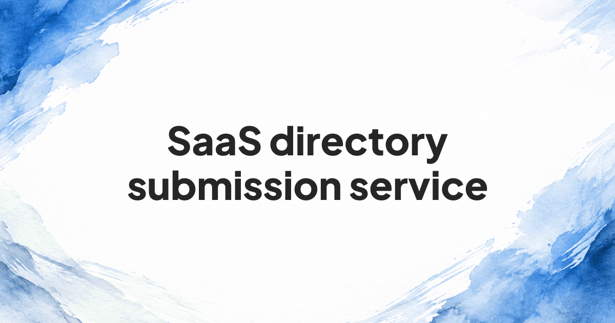 SaaS directory submission service checklist