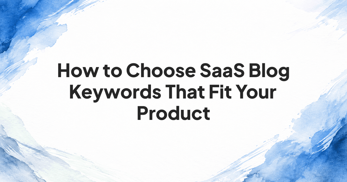 Customer questions sorted into write, improve, and defer decisions for a SaaS blog