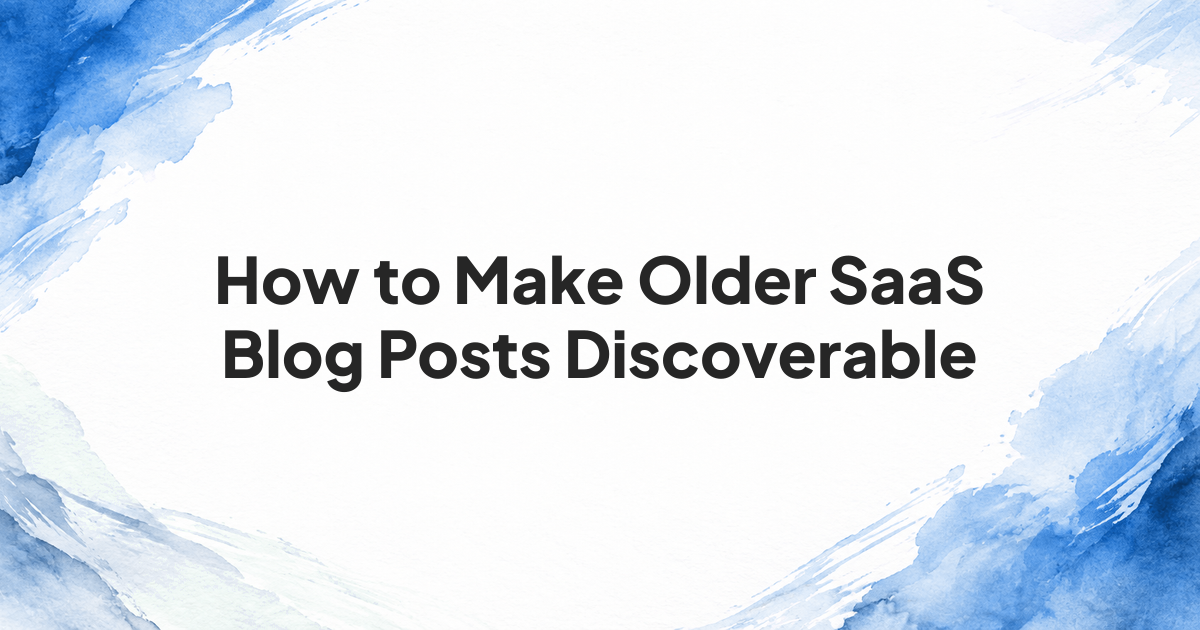 Linked SaaS blog archive pages leading to an older article