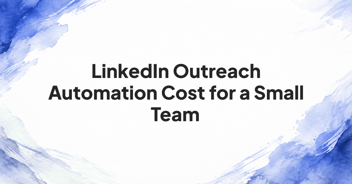 Branded cover for a guide to budgeting LinkedIn outreach automation across multiple sending accounts