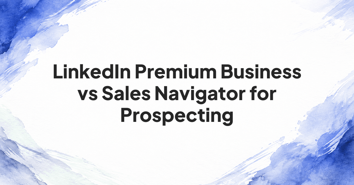 ZenMode cover comparing Premium Business and Sales Navigator for prospecting