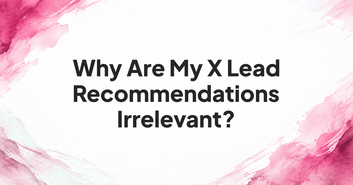 Branded cover for a guide to diagnosing irrelevant X lead recommendations