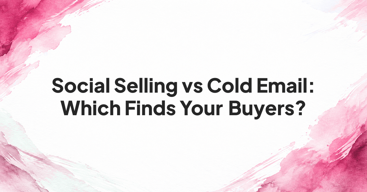 Comparison of a public buying question and a targeted cold email