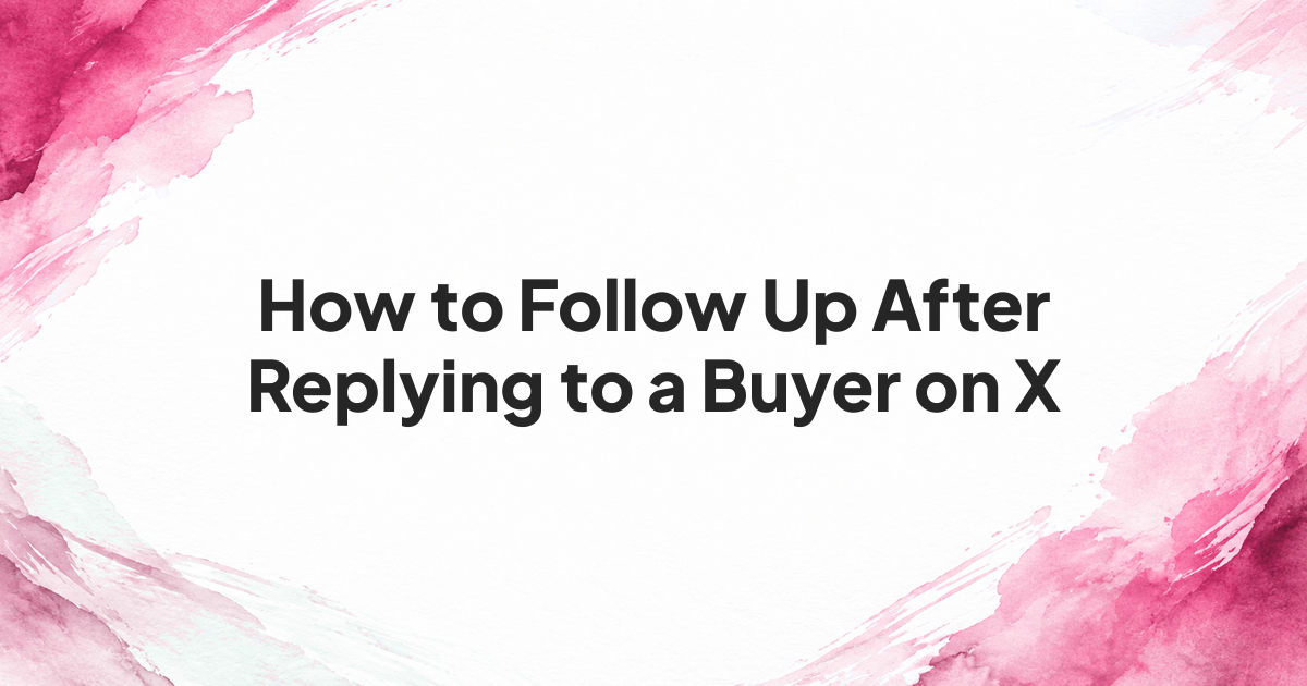 Branded cover for a guide to following up after a public X reply