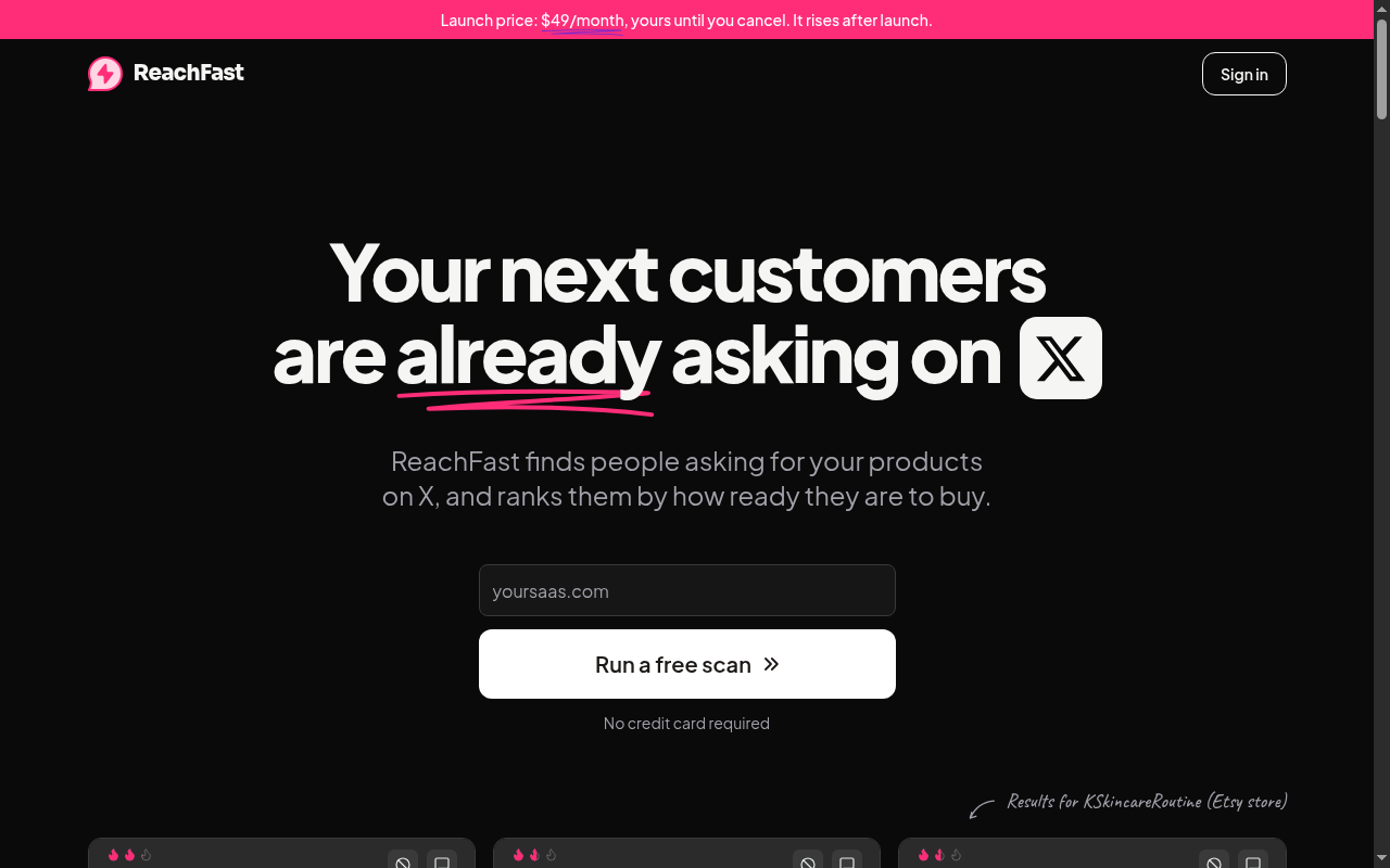 ReachFast screenshot 1